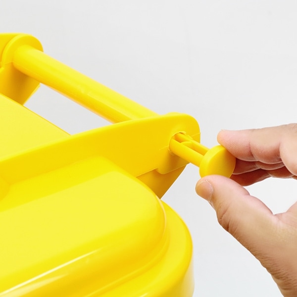 ゴミ箱 45L ダルトン DULTON 屋外兼用 プラスチックトラッシュカン ( ごみ箱 45リットル 蓋つき キャスター付き 排水栓 キッチン リビング アメリカン ダストボックス ごみばこ ふた付き 袋 見えない おしゃれ アメリカ ) 【イエロー】 イエロー