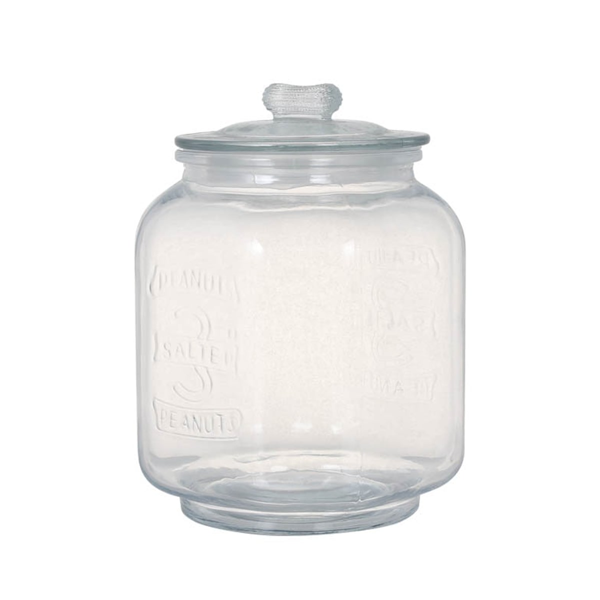 保存容器 ガラス ダルトン GLASS COOKIE JAR 3L クッキージャー ( DULTON キャニスター ガラス瓶 米びつ ガラスジャー 密閉 蓋付き ガラスポット ガラス容器 ストック ペットフード パスタ お米 保存 クリア )