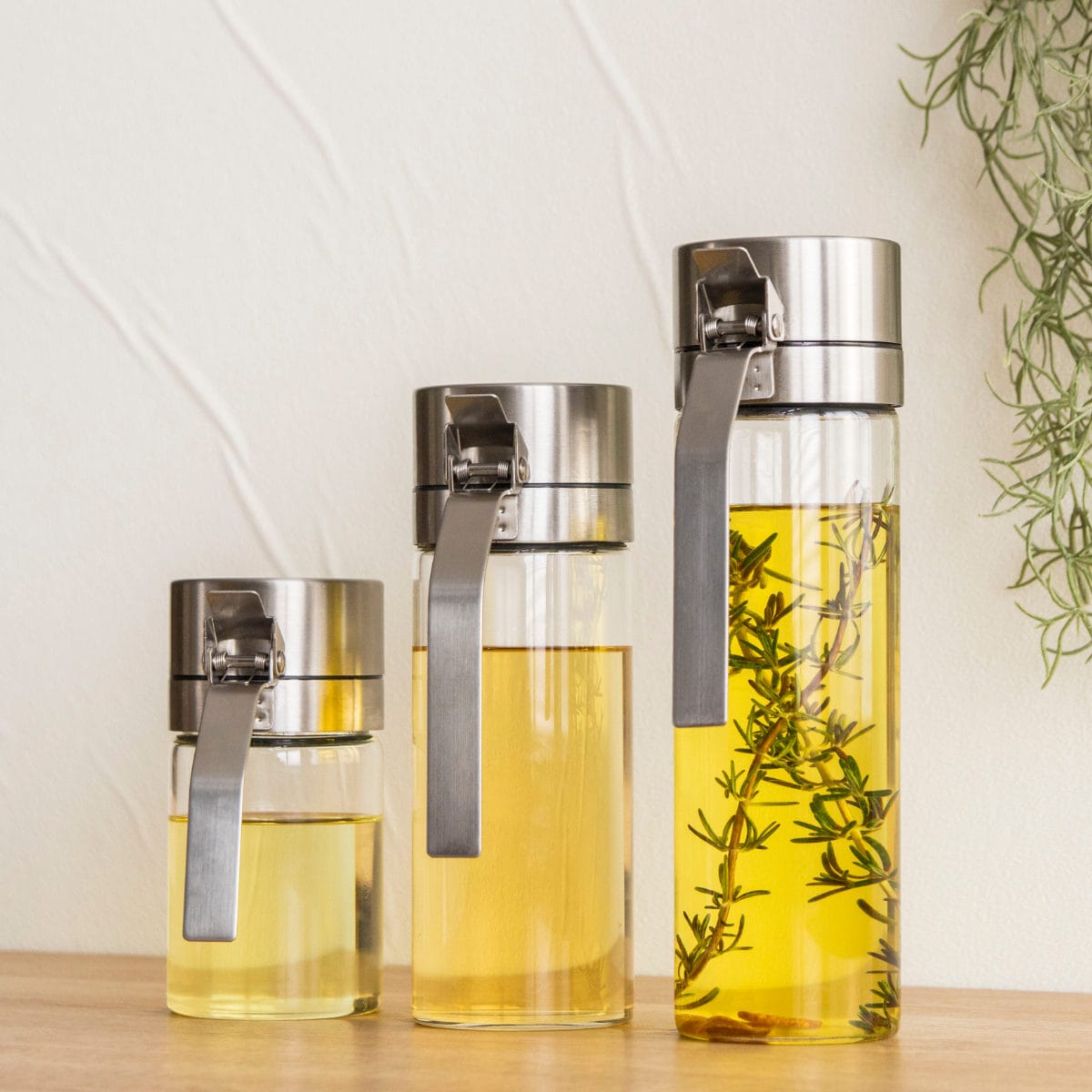 ダルトン 調味料入れ 200ml+350ml+500ml 3本セット オイル&ヴィネガーボトル ( DULTON 調味料ボトル 詰め替えボトル 詰替えボトル オイル差し ガラス製 小さい 小さめ 200ミリリットル 350ミリリットル 500ミリリットル )