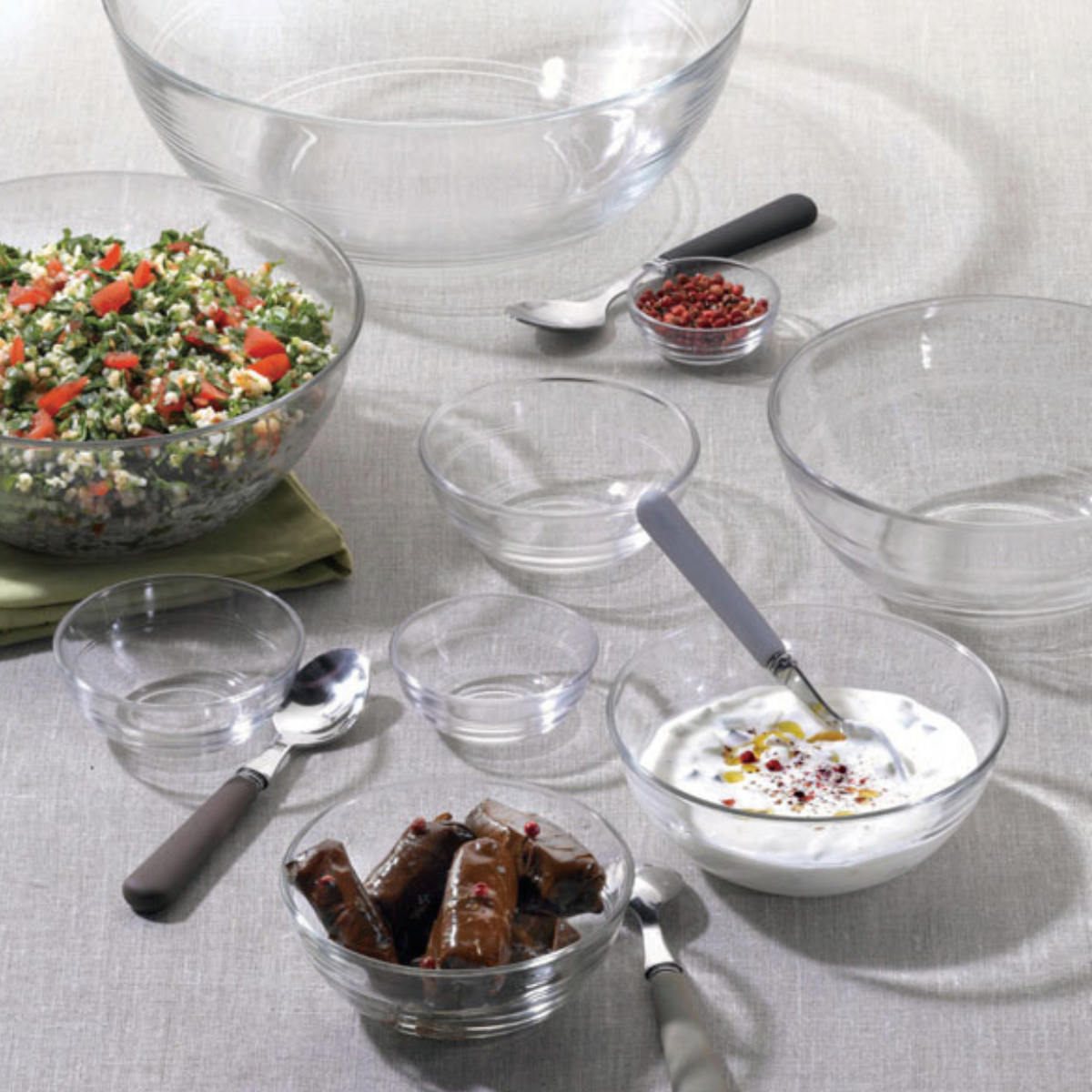 DURALEX デュラレックス リスボウル ボウル 10.5cm 6個セット ( LYS BOWL 食洗機対応 電子レンジ対応 強化ガラス デザートボウル サラダボウル ガラス製 全面物理強化ガラス アイス フルーツ デザート 丈夫 シンプル おしゃれ )