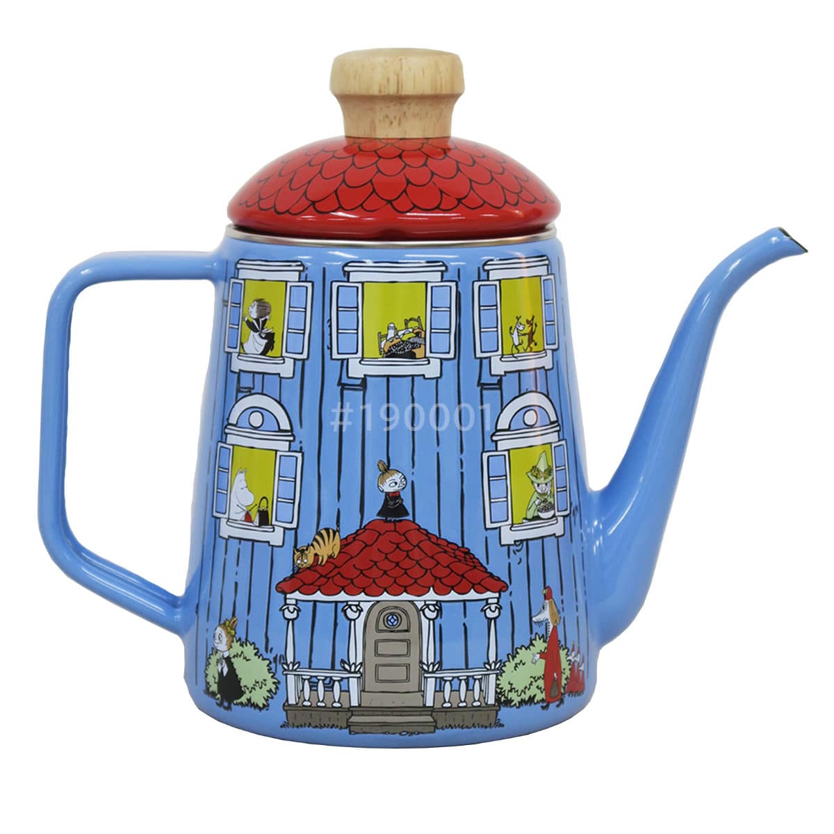 ドリップケトル 1L ムーミンハウス Honey Ware ハニーウェア 富士ホーロー ( ガス火対応 IH対応 やかん ヤカン ホーロー製ケトル 薬缶 ホーローケトル 琺瑯ケトル ドリップ ホーローやかん 湯沸し ポット コーヒー おしゃれ )