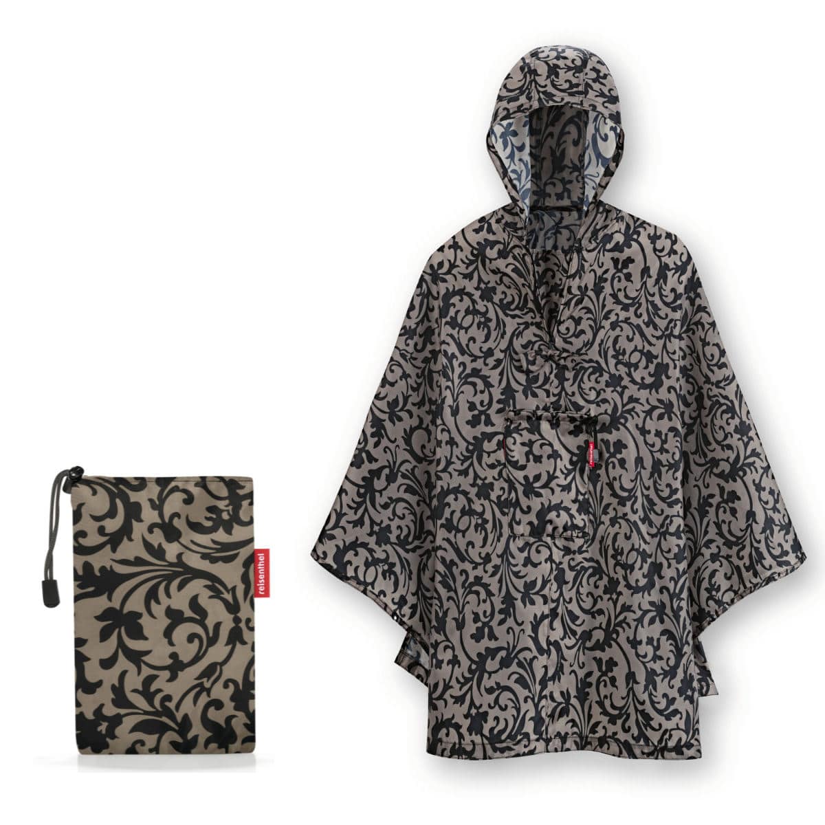 【アウトレット】カッパ reisenthel ポンチョ PONCHO 雨具 ( レインポンチョ レディース 撥水加工 折り畳み 自転車 レインウェア レインコート コンパクト 収納 雨がっぱ 雨合羽 アウトドア おしゃれ ) 【フローラル1】 フローラル1