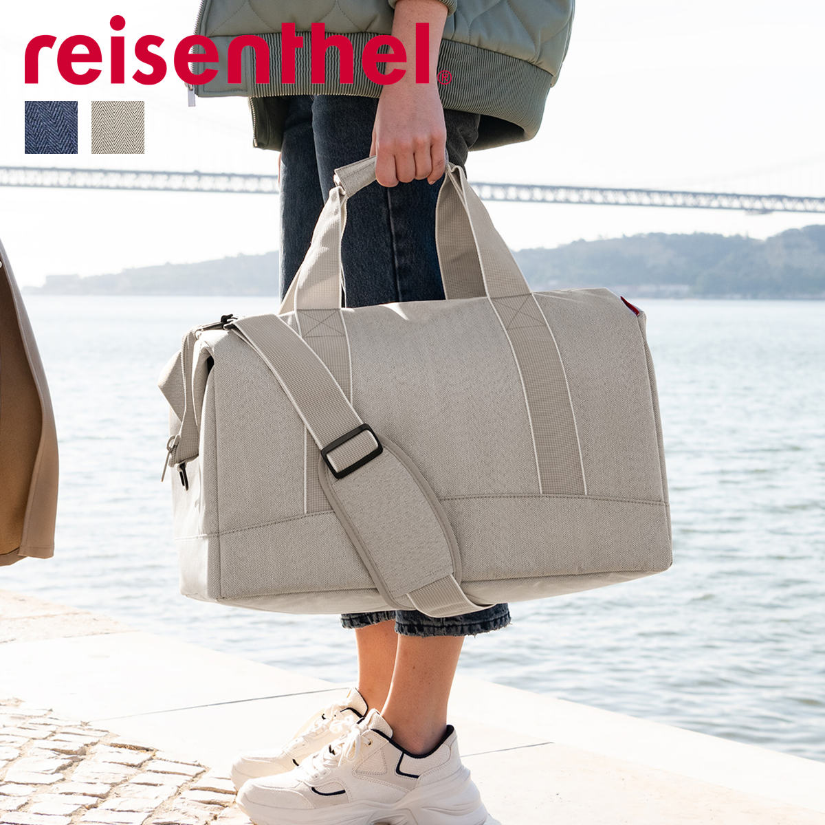 ボストンバッグ reisenthel ライゼンタール ALLROUNDER L ヘリンボーン ( かばん レディース トラベルバッグ 旅行 ネイル ネイルバッグ コスメ 美容 学生 介護 旅行バッグ ジム 2泊 3泊 メンズ ジムバッグ おしゃれ ) 【HERRINGBONESAND】 HERRINGBONESAND