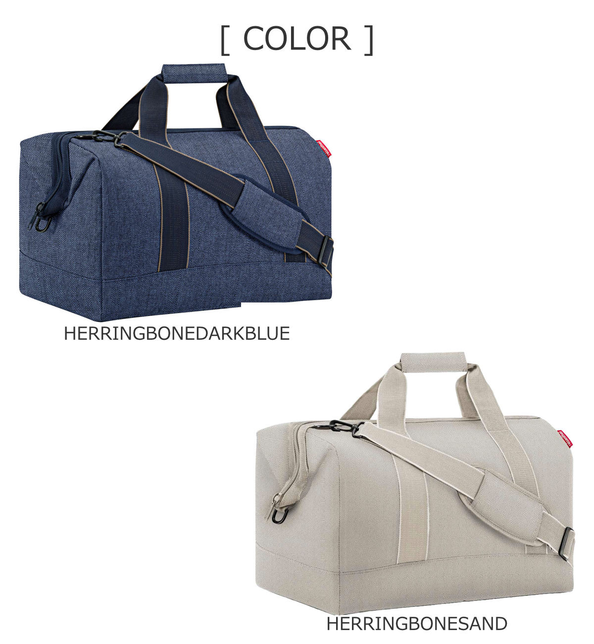 ボストンバッグ reisenthel ライゼンタール ALLROUNDER L ヘリンボーン ( かばん レディース トラベルバッグ 旅行 ネイル ネイルバッグ コスメ 美容 学生 介護 旅行バッグ ジム 2泊 3泊 メンズ ジムバッグ おしゃれ ) 【HERRINGBONESAND】 HERRINGBONESAND