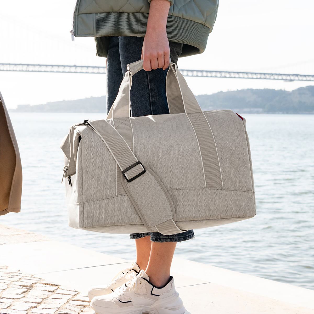 ボストンバッグ reisenthel ライゼンタール ALLROUNDER L ヘリンボーン ( かばん レディース トラベルバッグ 旅行 ネイル ネイルバッグ コスメ 美容 学生 介護 旅行バッグ ジム 2泊 3泊 メンズ ジムバッグ おしゃれ ) 【HERRINGBONESAND】 HERRINGBONESAND