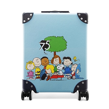 ピーナッツ 75th ミニ キャリーオン 4 ホイール パステルブルー/ネイビー スヌーピー スーツケース