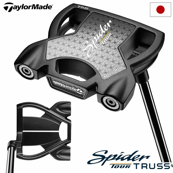 テーラーメイド Spider TOUR TRUSS TM1 パター トラスヒール メンズ 右用 33,34インチ TaylorMade 日本正規品 2024年モデル