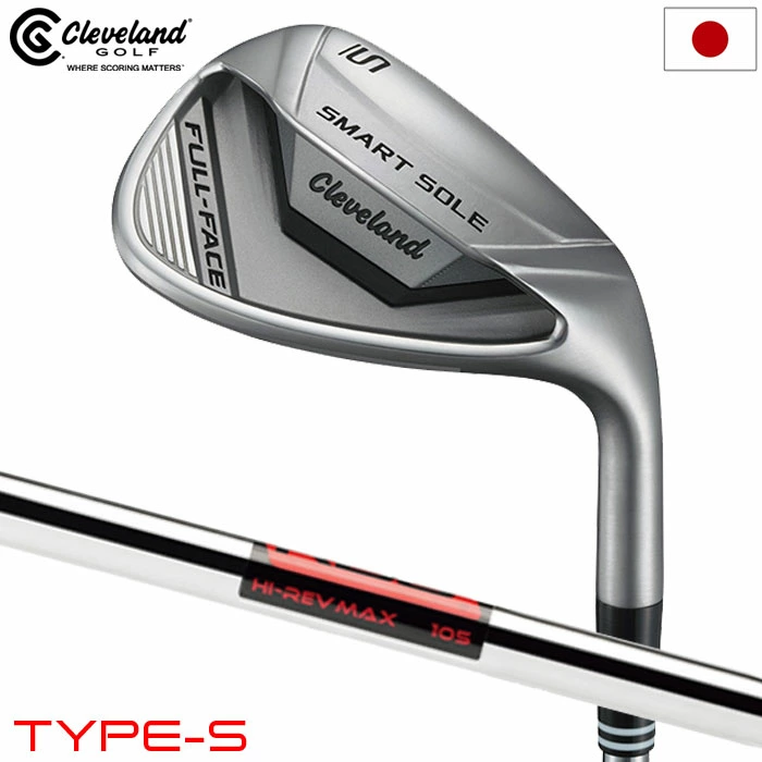 クリーブランド スマートソール FULL-FACE TYPE-S ウェッジ メンズ 右用 KBS Hi-Rev MAX105スチールシャフト 日本正規品 2024年モデル