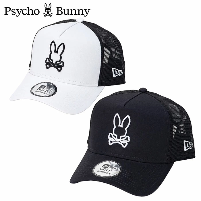 サイコバニー Psycho Bunny メッシュキャップ NEW ERAコラボ PBMG503F ゴルフ 帽子 2025春夏モデル 日本正規品