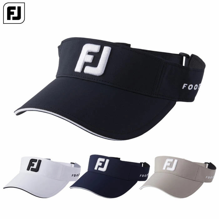 フットジョイ MEN'S シューアイコンベーシックサンバイザー FH25VBSC メンズ ゴルフ 帽子 FOOTJOY 2025春夏モデル 日本正規品