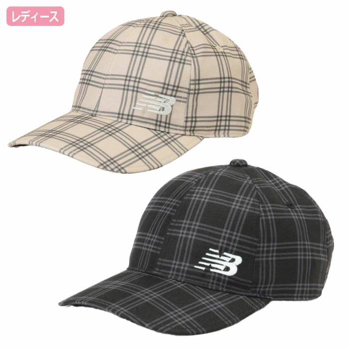 ニューバランス ダブルチェック柄 6パネルキャップ 0125187506 レディース ゴルフキャップ 帽子 new balance 2025春夏モデル 日本正規品