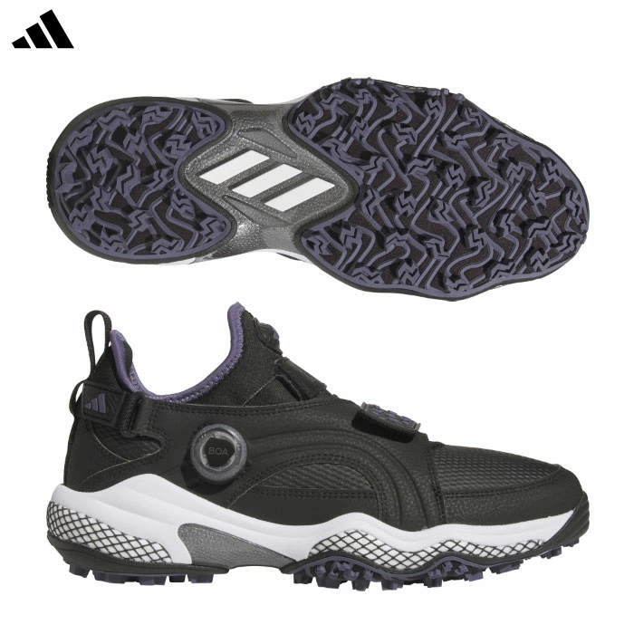 アディダス コードカオス 25 ミッド ボア NQX22 メンズ JP5186 スパイクレス ゴルフシューズ 2025年モデル adidas 日本正規品