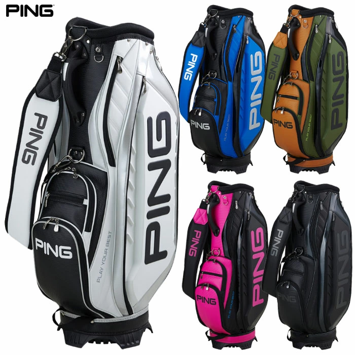 PING ピン キャディバッグ CB-U2504 オーセンティックカート 9.0型 5分割 カートバッグ ゴルフ 2025年モデル 日本正規品