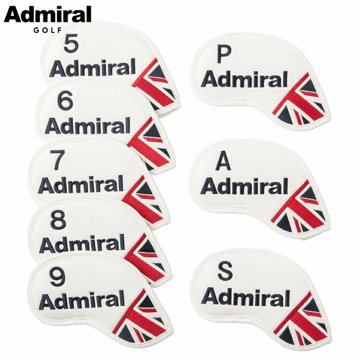 アドミラル Admiral Golf ヘッドカバー アイアンセットユニオンジャック ADMG5BH5 ゴルフ 2025年モデル 日本正規品