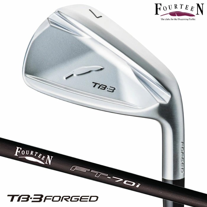 フォーティーン TB-3 FORGED アイアン 4本セット (7-P) メンズ 右用 FT-70i カーボンシャフト 軟鉄鍛造 2025年モデル 日本正規品 FOURTEEN ゴルフクラブ