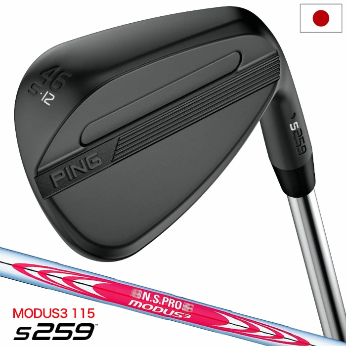 PING ピン s259 MIDNIGHT ウェッジ メンズ 右用 N.S.PRO MODUS3 TOUR 120 スチールシャフト 2026年モデル 日本正規品 右利き 右打ち ゴルフクラブ