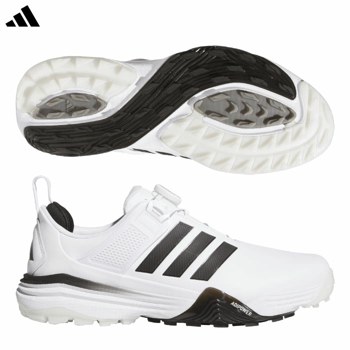 アディダス アディパワー 26 SL ボア OOM30 メンズ JS4138 スパイクレス ゴルフシューズ 2026年モデル adidas 日本正規品