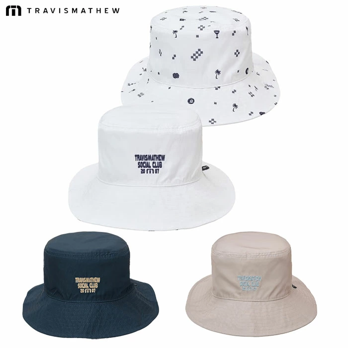 トラヴィスマシュー 総柄リバーシブルハット 7AN808 メンズ ゴルフキャップ 帽子 TravisMathew 2026春夏モデル 日本正規品