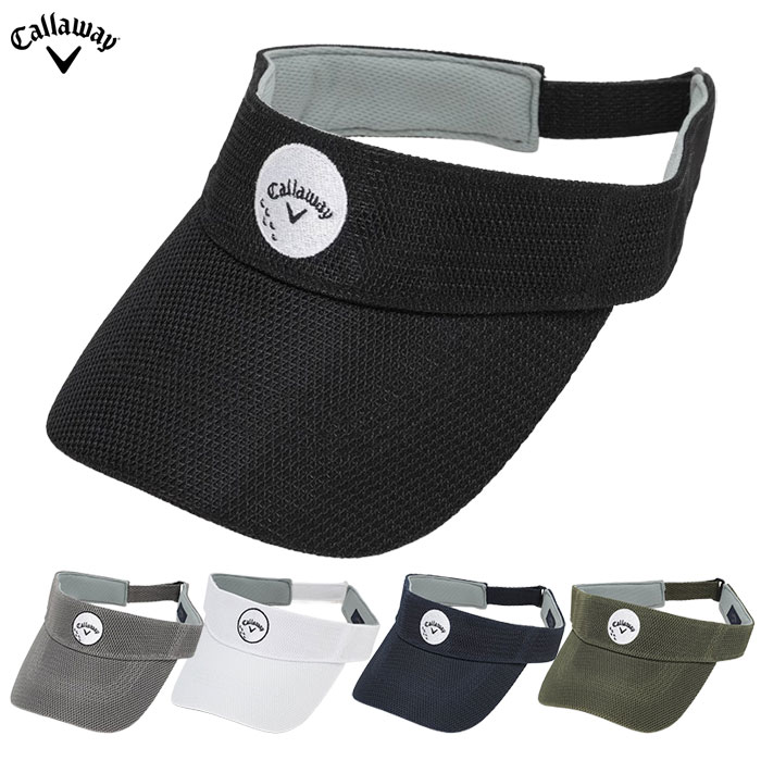 キャロウェイ ボール刺繍メッシュバイザー C26191113 メンズ 帽子 Callaway ヘッドウェア 2026春夏モデル 日本正規品