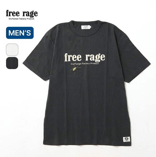 free rage フリーレイジ 職人Tシャツ(オフィシャルロゴver) ホワイト L