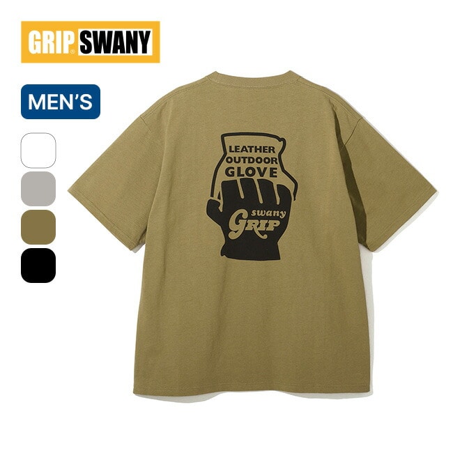GRIP SWANY グリップスワニー グローブロゴTEE ホワイト L