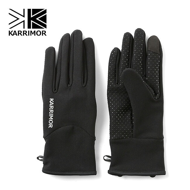 KARRIMOR カリマー ストレッチフリースグローブ S.ブラック M