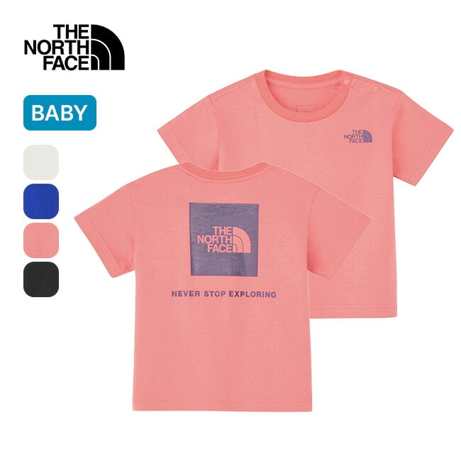 THE NORTH FACE ノースフェイス S/SバックスクエアロゴTee【ベビー】 コーラルクラッシュ 90cm