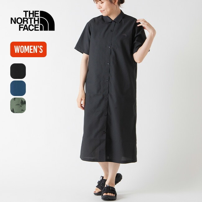 THE NORTH FACE ノースフェイス S/Sアロハベントシャツワンピース【ウィメンズ】 マウンテンブルー M