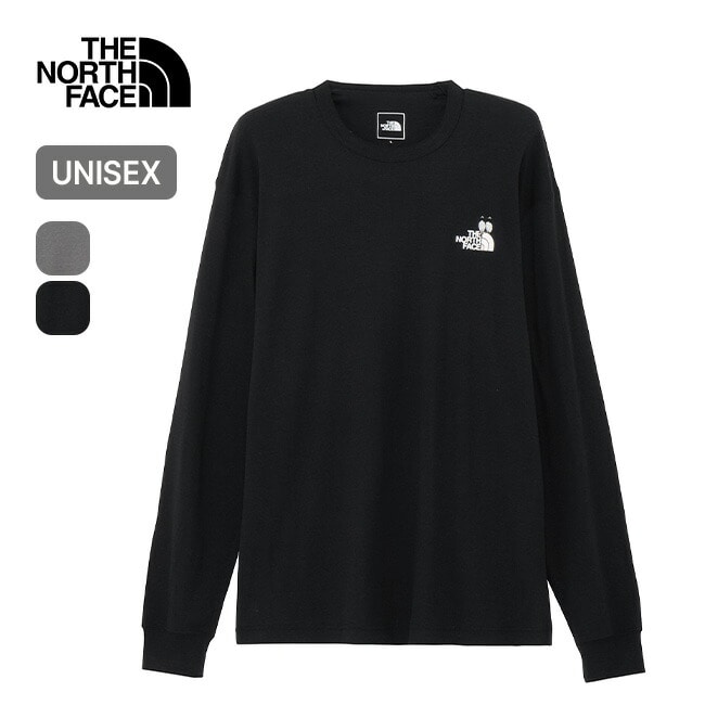 THE NORTH FACE ノースフェイス L/SズーピッカーTee ユニセックス ブラック M