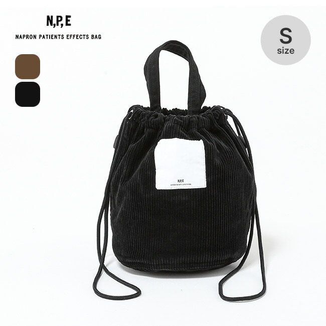 N.P.E NAPRON PATIENTS EFFECTS BAG エヌピーイーナプロンペイシェントエフェクトバッグ コーデュロイペイシェントバッグ S D.ベージュ