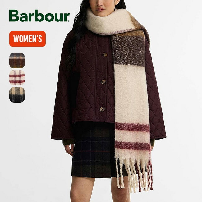 Barbour バブアー islaタータンブークレスカーフ【ウィメンズ】