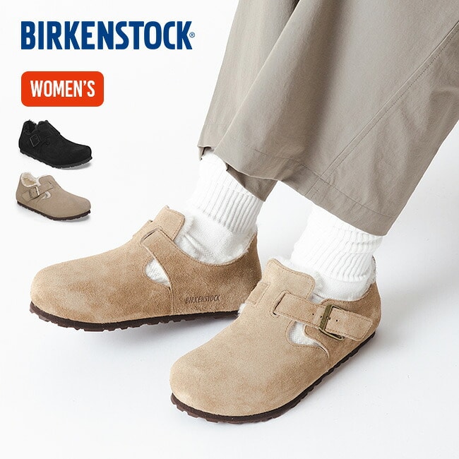 BIRKENSTOCK ビルケンシュトック ロンドンシアリングLEVE スエードレザー/ファー[ナロー]ユニセックス