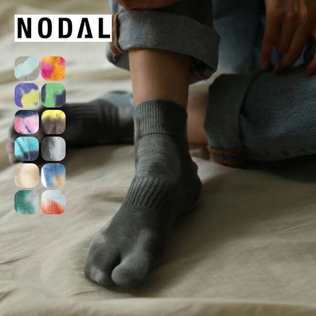 NODAL ノーダル タイダイアンクルソックス 23-27cm