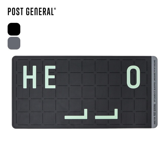 POST GENERAL ポストジェネラル ラバールミナスドアマット ハロー