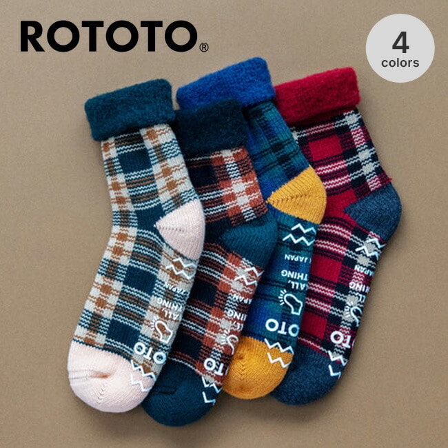 ROTOTO ロトト コンフィルームソックス[チェック]