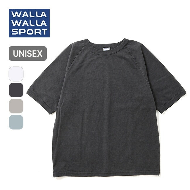WALLA WALLA SPORT ワラワラスポーツ S/SラグランリブルーズTEE ユニセックス