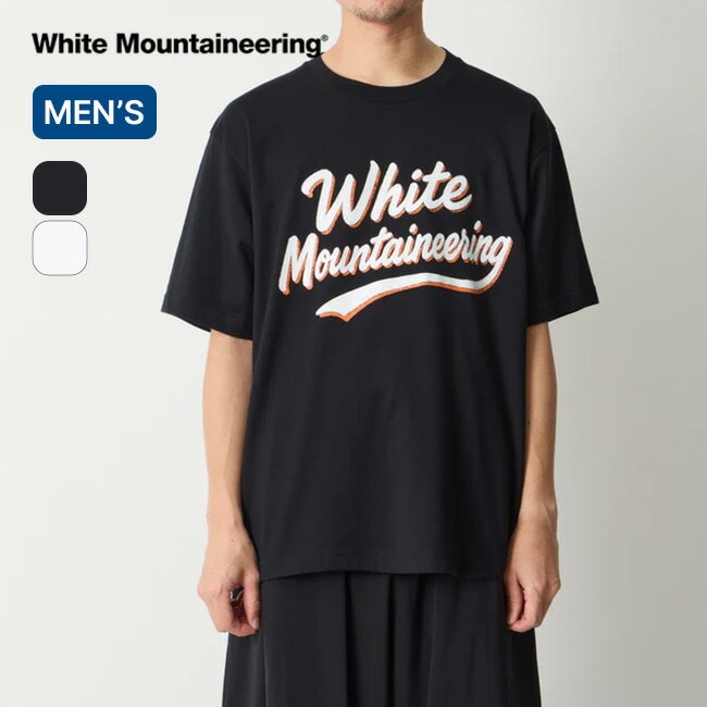 White Mountaineering ホワイトマウンテニアリング ペイントロゴTシャツ