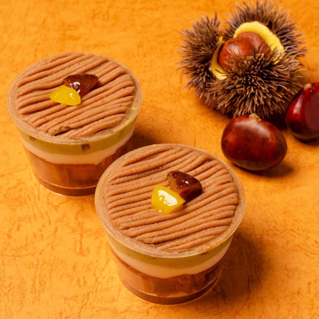 【神戸スイーツ】栗のモンブランカップワッフル2個セット おせち 2026 お菓子 スイーツ 贈り物 ギフト 誕生日