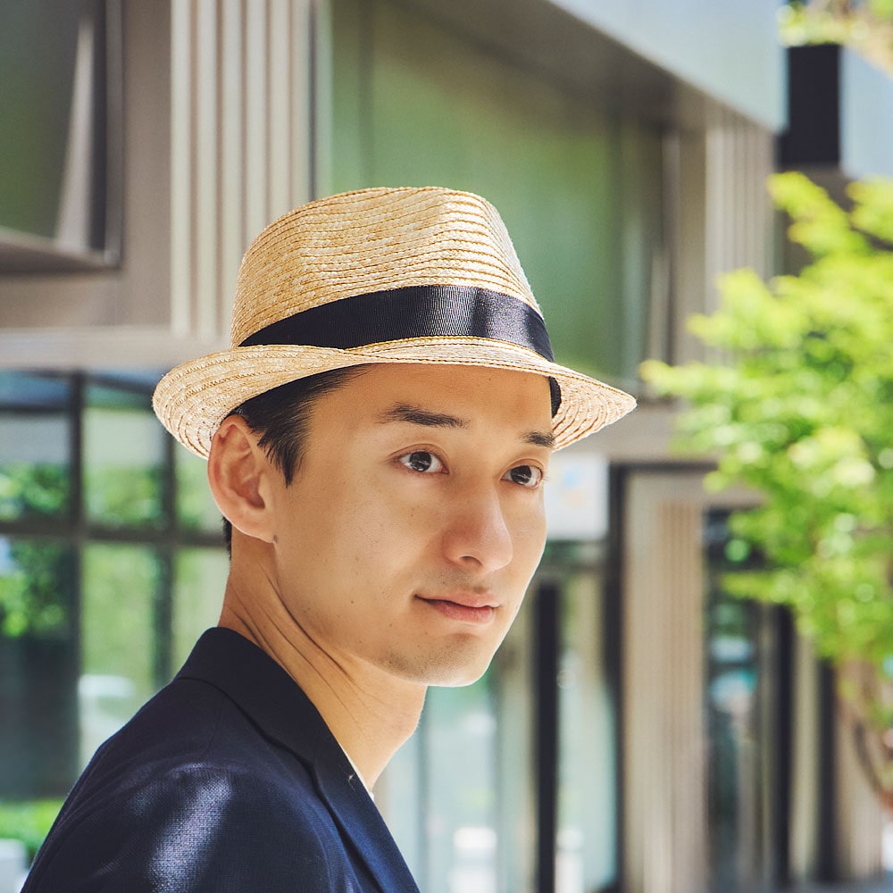 田中帽子店 Noah（ノア）麦わら 中折れハット・ナチュラル S／麦わら帽子 メンズ 小さい サイズ 紳士 帽子 夏 uv 対策 日焼け防止 ギフト 誕生日 父の日 プレゼント 人気 日本製 国産