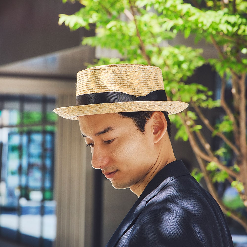 田中帽子店 Ario（アーロ）麦わら 欧米型ポークパイハット