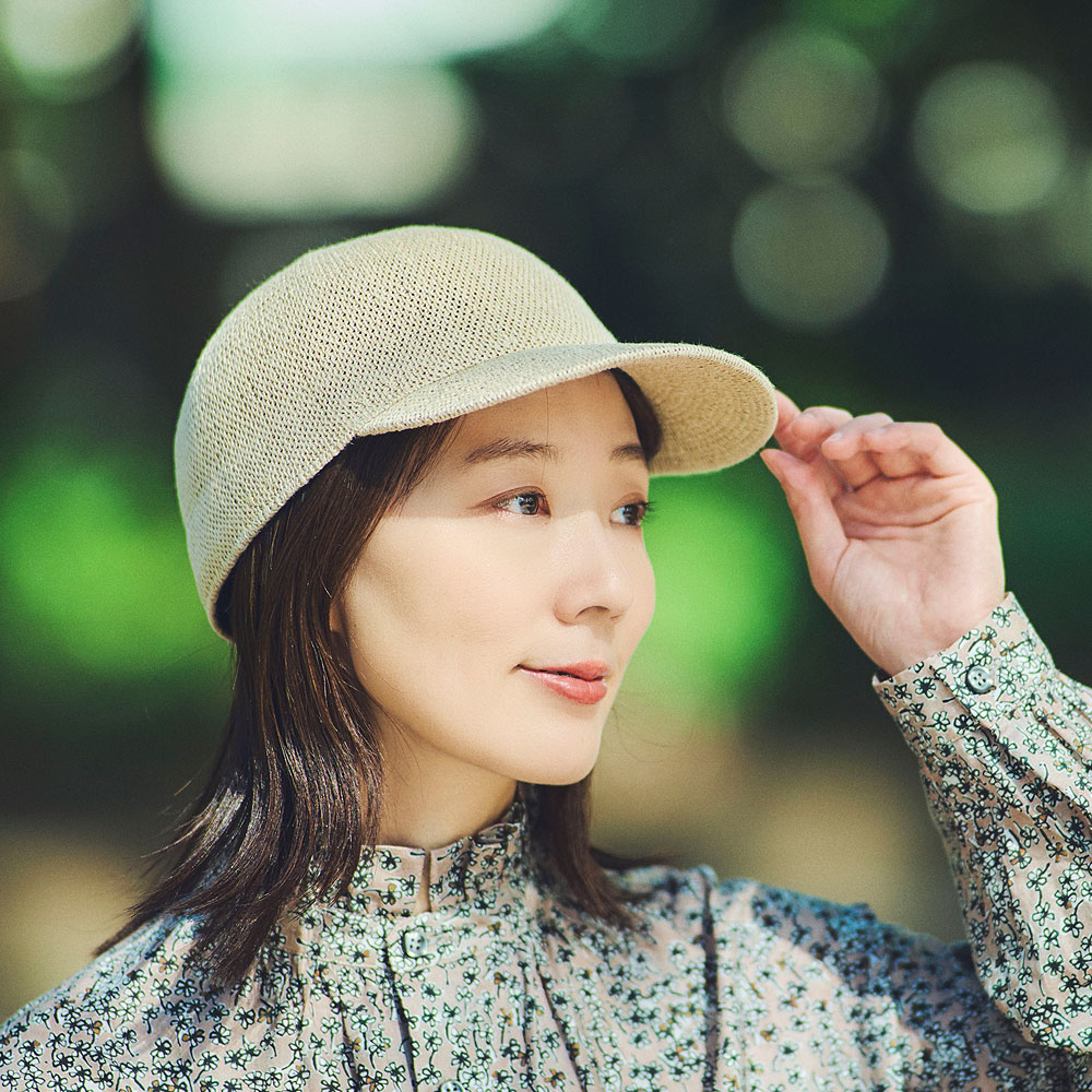 YOKOI BERET KOHARU(コハル) 麻混 キャップ・ベージュ