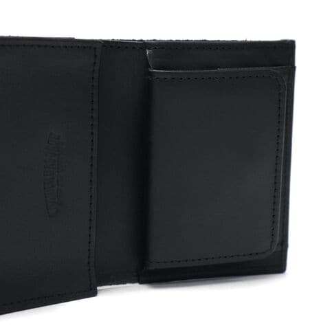 正規品2年保証 ワンダーバゲージ 財布 メンズ コンパクト WONDER BAGGAGE 三つ折り財布 カード入れ多い ブランド 本革 革 レザー ボックス型小銭入れ 小さい 日本製 BUTTERO 3折りウォレット WB-A-020 BLACK