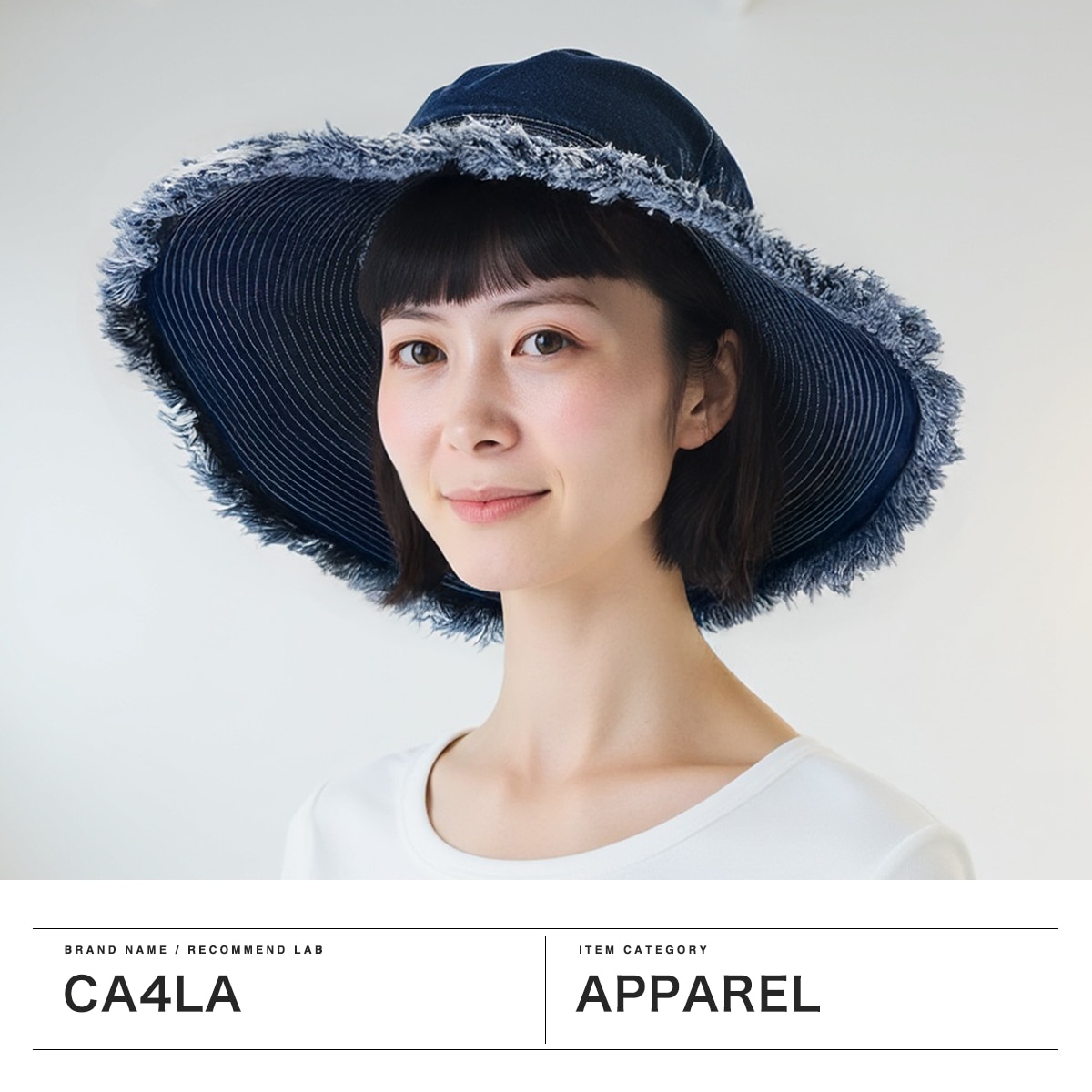 CA4LA ハット レディース メンズ カシラ 帽子 バケットハット 深め 春 夏 春夏 UV UVカット つば広 洗える 紫外線対策 大人 ブランド おしゃれ デニム 綿 カジュアル 日本製 BASABASA DENIM LONG COH-00010 NAVY