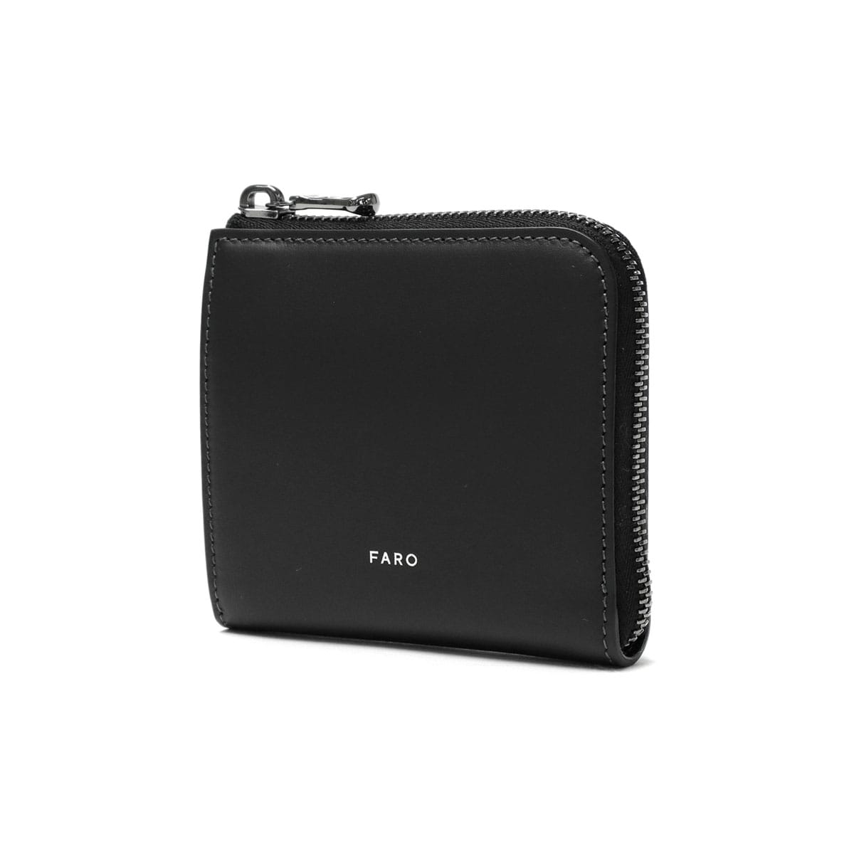 正規品1年保証 FARO 財布 メンズ レディース 小さい コンパクト ファーロ 本革 革 小銭入れ ミニ財布 ミニウォレット ブランド ファスナー L字ファスナー 軽量 おしゃれ シンプル Calma Wallet Short Zip F2311W201 Nero