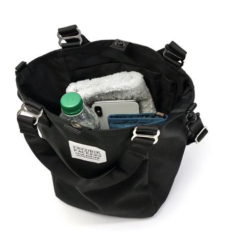 フレドリックパッカーズ トートバッグ FREDRIK PACKERS MISSION TOTE (XS) ミッショントート 2WAY ショルダー ミニショルダー 斜めがけ A5 5L 小さめ 軽量 ナイロン シンプル レオパード柄 日本製 レディース OLIVE