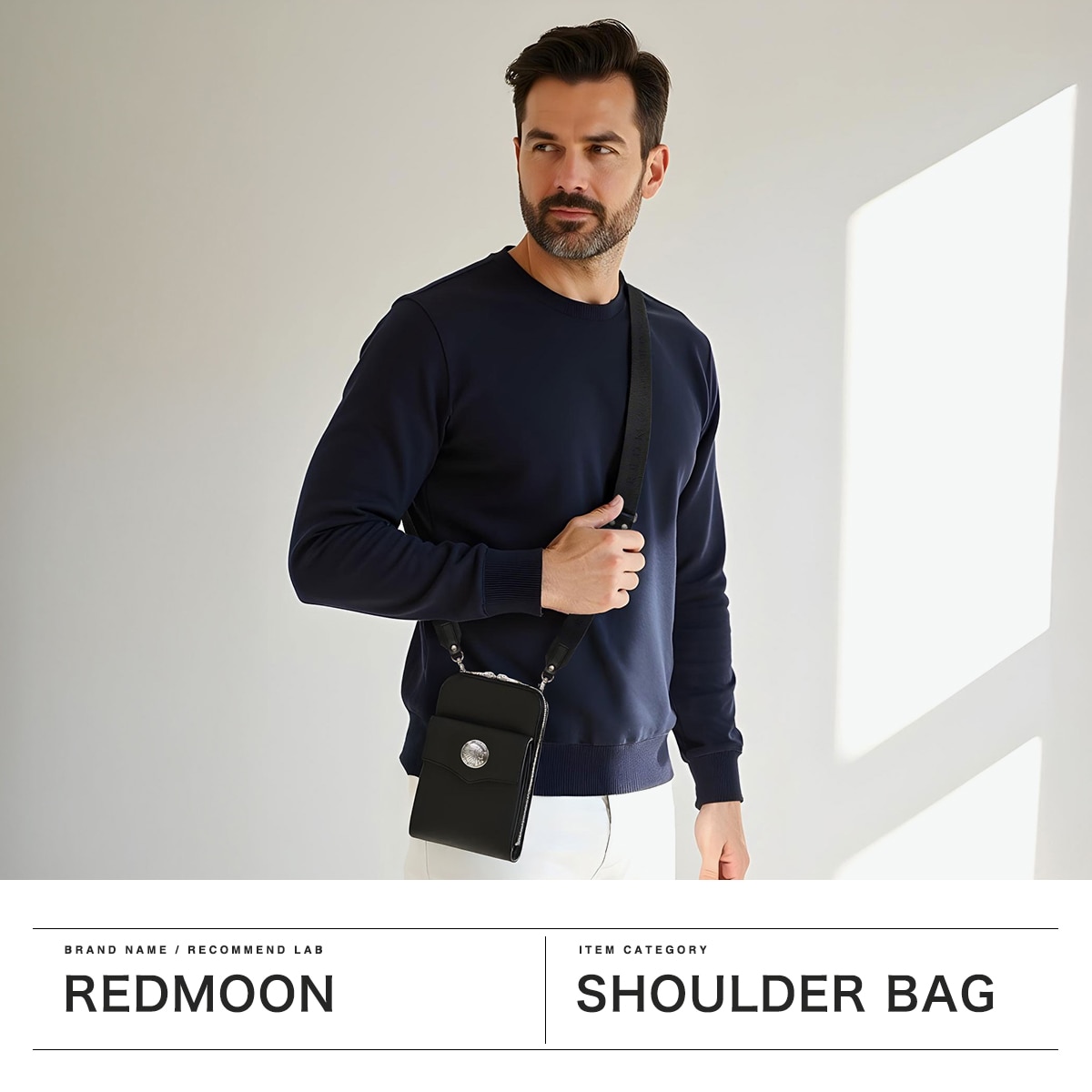 正規取扱店 レッドムーン ショルダーバッグ メンズ レディース 斜めがけバッグ ブランド REDMOON スマホショルダー 斜めがけ 小さめ 革 本革 オイルレザー 大人 軽量 軽い アメカジ かっこいい おしゃれ RM-SPPS-A30 タン