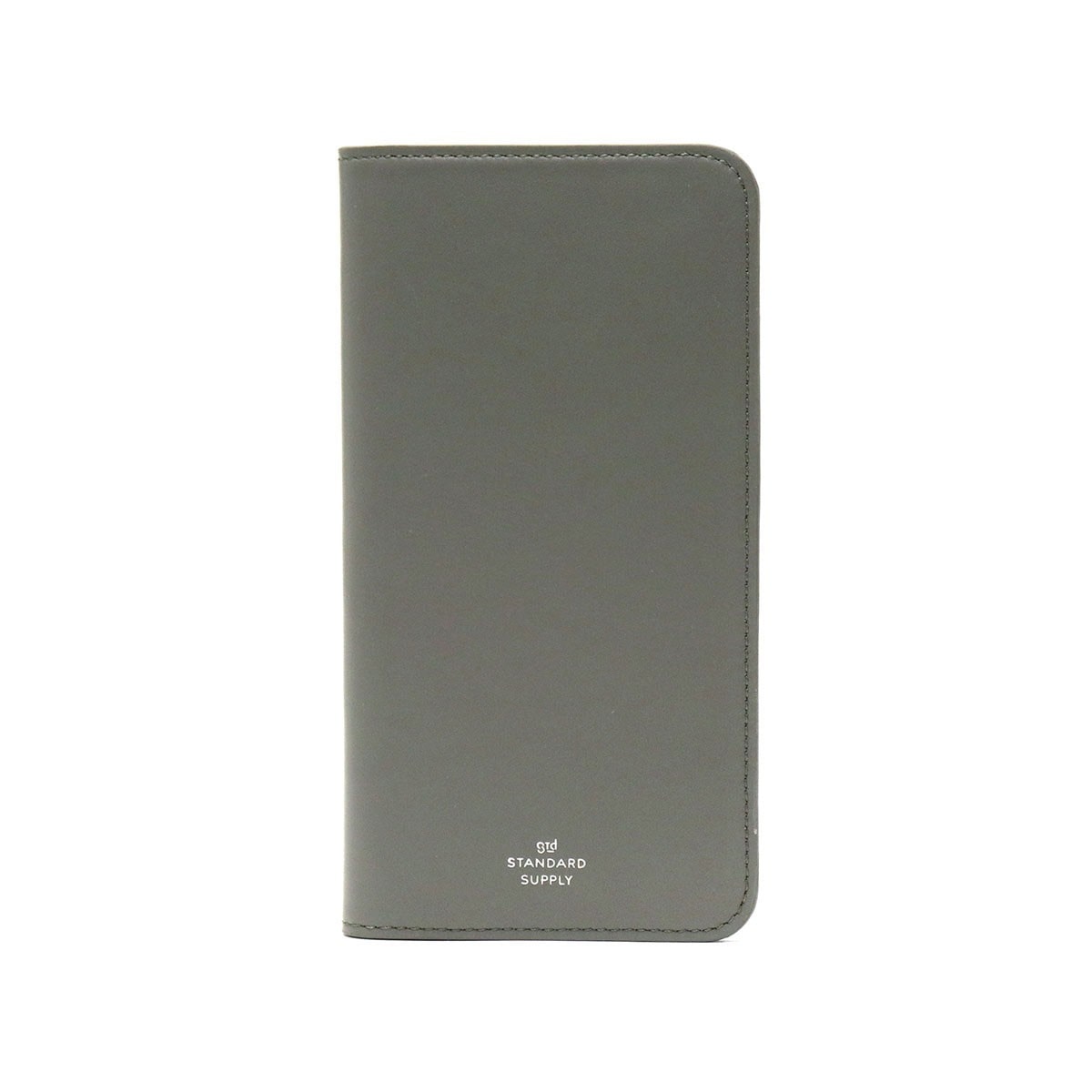 スタンダードサプライ スマホケース STANDARD SUPPLY iPhoneケース PAL iPhoneLEATHERFOLIO M アイフォン・レザー・フォリオ 革 レザー iPhoneXsMax 手帳型 メンズ レディース GREY