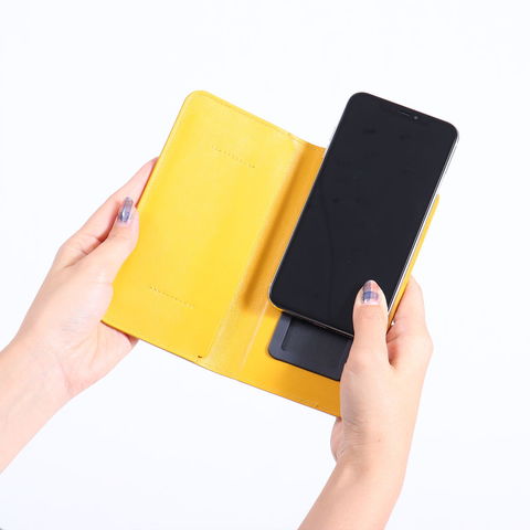 スタンダードサプライ スマホケース STANDARD SUPPLY iPhoneケース PAL iPhoneLEATHERFOLIO M アイフォン・レザー・フォリオ 革 レザー iPhoneXsMax 手帳型 メンズ レディース GREY