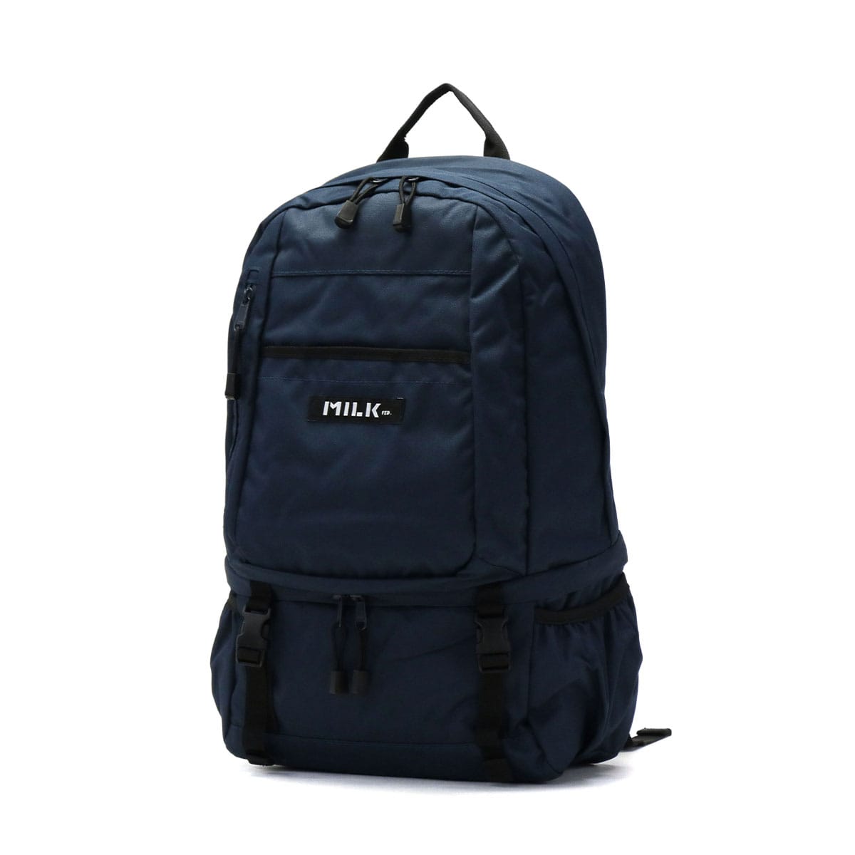 ミルクフェド リュック 通学 MILKFED. リュックサック BIG BACKPACK BAR バックパックバー B4 28L 大容量 女子 レディース おしゃれ シューズ収納 ボックスロゴ 03164033