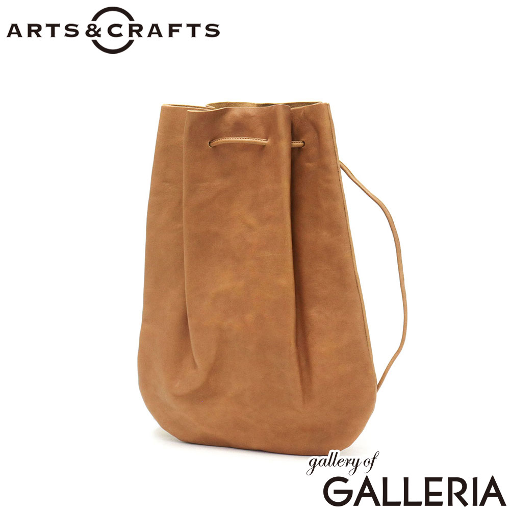 ARTS＆CRAFTS アーツアンドクラフツ 巾着バッグ コンパクト 日本製 HORSE LEATHER DROP SHAPE POUCH M